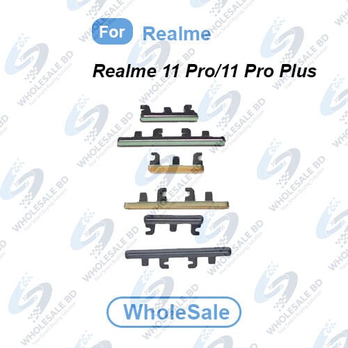 Power Volume Out Side Key Side Button For Realme 11 Pro (RMX3771) / 11 Pro Plus (RMX3740, RMX3741) External Volume Button + Power ON OFF (Wholesale)