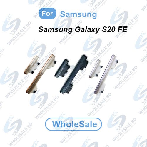 Power Volume Out Side Key Side Button For Samsung Galaxy S20 FE External Volume Button + Power ON OFF (Wholesale)