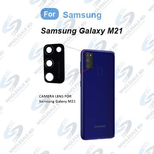 Back Rear Camera Lens Glass Compatible with Samsung Galaxy M21 Camera Lens Glass (Wholesale)