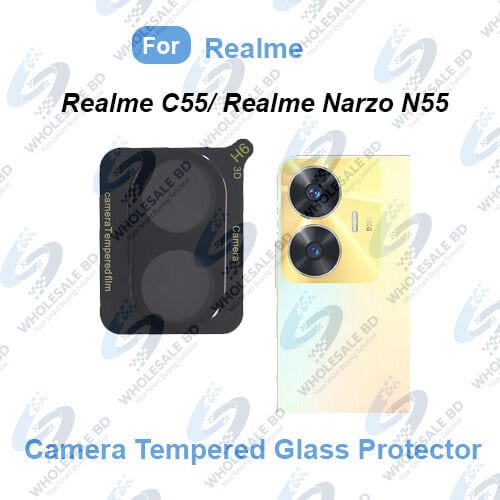 Camera Glass Lens Cover Tempered Glass Protector for Realme C55/ Realme Narzo N55 (Wholesale)