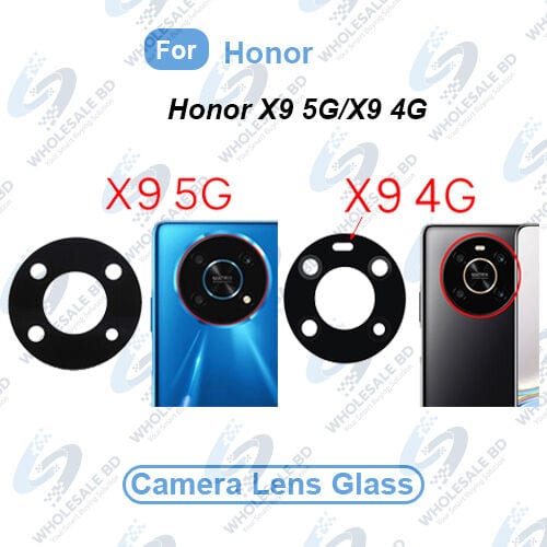 Camera Main Glass Lens for Honor X9 5G (ANY-NX1) Honor X9 4G Replacement Part (Not Tempered Camera Glass Protector) (Wholesale)