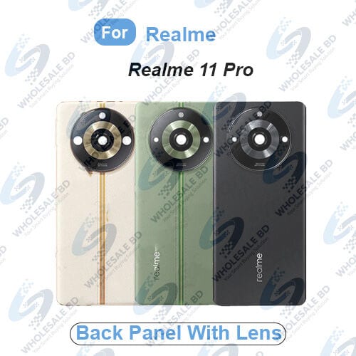 Realme 11 Pro (RMX3771) Back Housing Frame - 100MP Camera Glass Replacement (All Colors) (Wholesale)