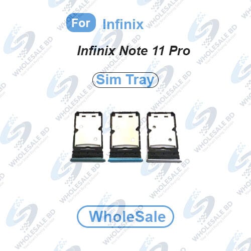 Infinix Note 11 Pro (X697) Sim Tray and SD Card Slot with Ejector Pin Replacement Part (Wholesale)