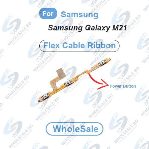 Power On/Off Button Flex Cable for Samsung Galaxy M21 (SM-M215F) (Wholesale)