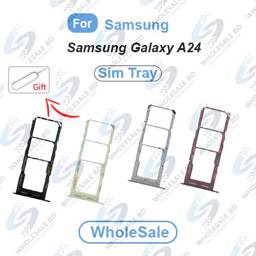 Samsung Galaxy A24 Sim Tray Micro SD Card (Free High Quality Sim Ejector Pin) (Wholesale)