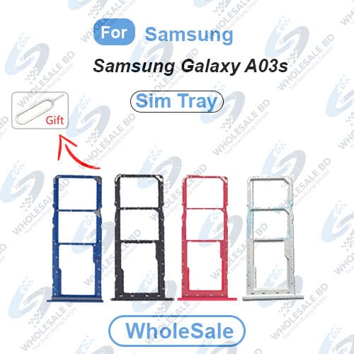 Samsung Galaxy A03s Sim Tray and Micro SD Card Slot Replacement (Free High Quality Sim Ejector Pin) (Wholesale)