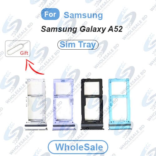 Samsung Galaxy A52 Sim Tray and Micro SD Card Slot Replacement (Free High Quality Sim Ejector Pin) (Wholesale)