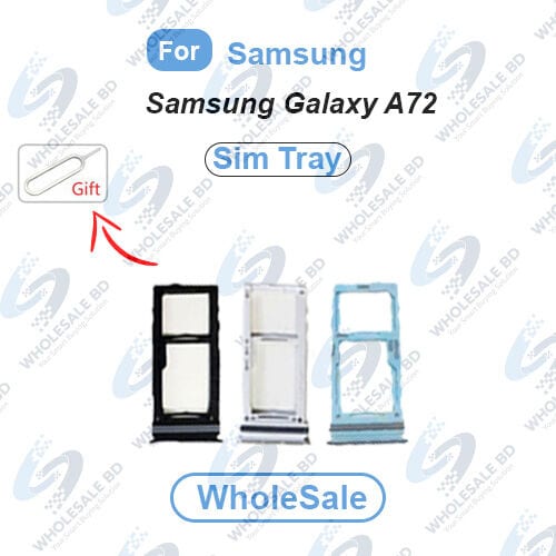 Samsung Galaxy A72 Sim Tray and Micro SD Card Slot (Free High Quality Sim Ejector Pin) (Wholesale)