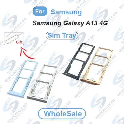 Samsung Galaxy A13 4G Sim Tray and Micro SD Card Slot Replacement (Free High Quality Sim Ejector Pin) (Wholesale)