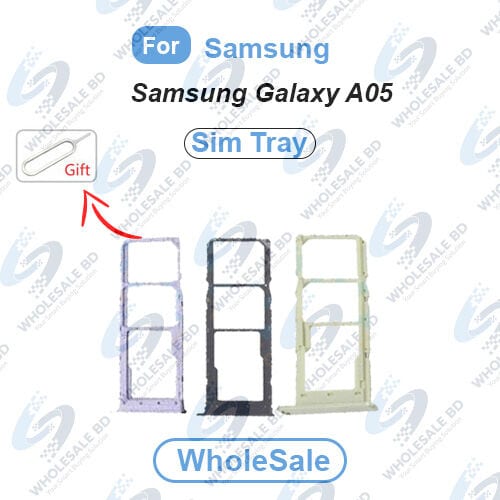 Samsung Galaxy A05 Sim Tray and Micro SD Card Slot Replacement (Free High Quality Sim Ejector Pin) (Wholesale)