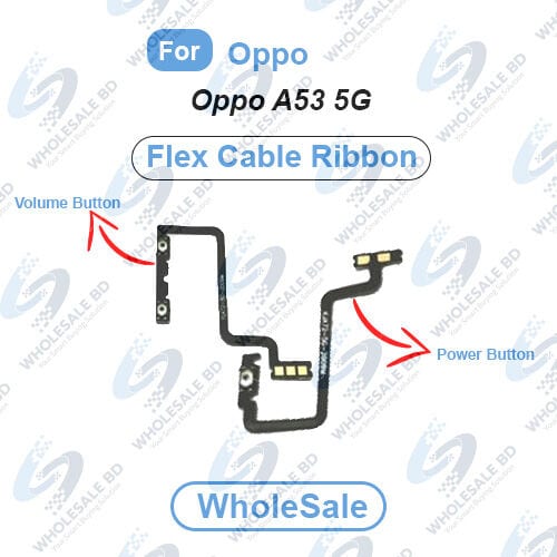 Oppo A53 5G Power On/Off Switch Button Side Volume Up Down Buttons Flex Cable Replacement Parts (Wholesale)