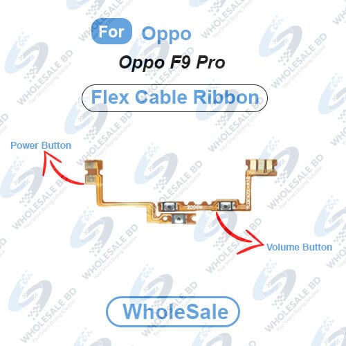 Oppo F9 Pro Power On/Off Switch Button Side Volume Up Down Buttons Flex Cable Replacement Parts (Wholesale)