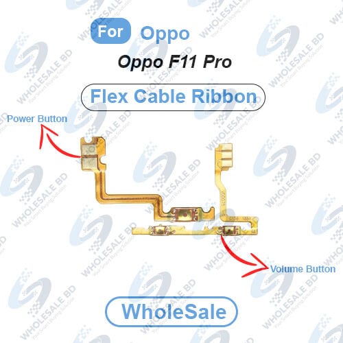 Oppo F11 Pro Power On/Off Switch Button Side Volume Up Down Buttons Flex Cable Replacement Parts (Wholesale)