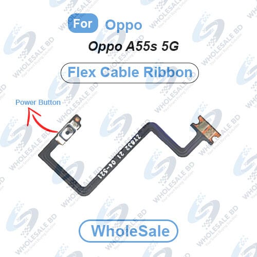 Oppo A55s 5G Power On/Off Switch Button Side Volume Up Down Buttons Flex Cable Replacement Parts (Wholesale)