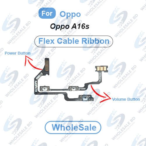 Oppo A16s Power On/Off Switch Button Side Volume Up Down Buttons Flex Cable Replacement Parts (Wholesale)