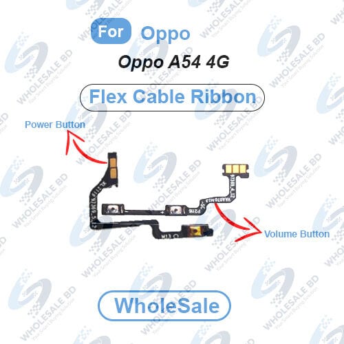 Oppo A54 4G Power On/Off Switch Button Side Volume Up Down Buttons Flex Cable Replacement Parts (Wholesale)