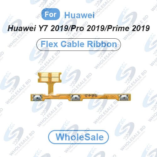 Huawei Y7 2019/Y7 Pro 2019/Y7 Prime 2019 Power On/Off Switch Button Side Volume Up Down Buttons Flex Cable Replacement Parts (Wholesale)