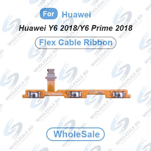 Huawei Y6 2018/Y6 Prime 2018 Power On/Off Switch Button Side Volume Up Down Buttons Flex Cable Replacement Parts (Wholesale)
