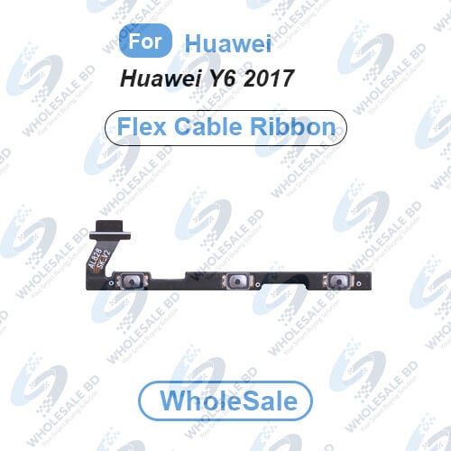 Huawei Y6 2017 Power On/Off Switch Button Side Volume Up Down Buttons Flex Cable Replacement Parts (Wholesale)