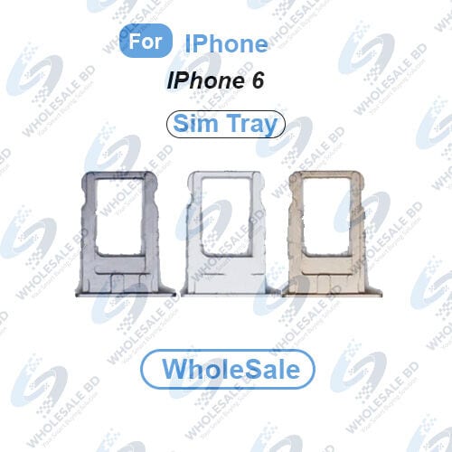 Apple iPhone 6 Sim Tray and Micro SD Card Slot Replacement (Free High Quality Sim Ejector Pin) (Wholesale)