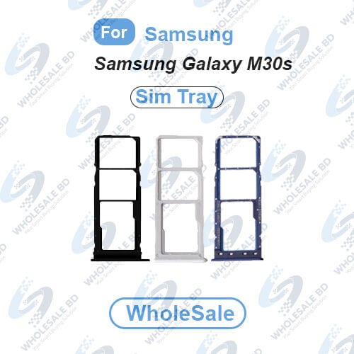 Samsung Galaxy M30s SIM Tray Replacement Slot Holder Sim Slot /SD Card Tray /Holder Card compatible Repair Parts (Wholesale)