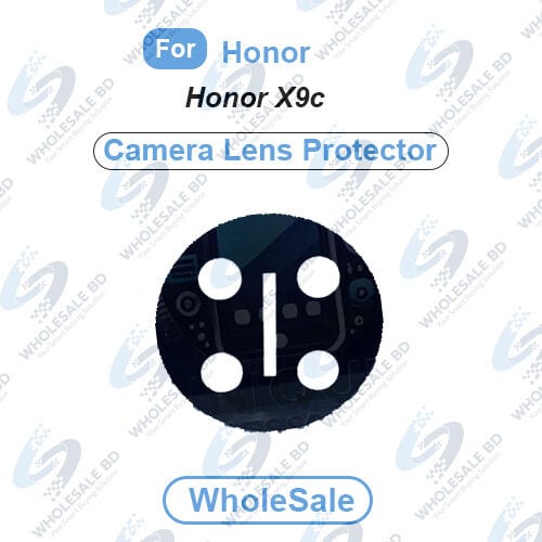 3D Camera Glass Lens Cover Tempered Glass Protector for Honor X9c Lite Silk Print 9H Tempered Glass Full Coverage (Wholesale)