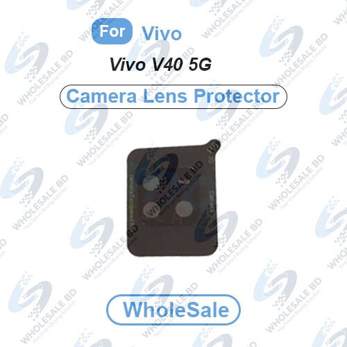 3D Camera Glass Lens Cover Tempered Glass Protector for Vivo V40 5G Full Camera Coverage I 3D Lens Shield I Oil Resistant (Wholesale)