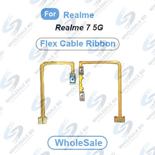 Realme 7 5G Power On/Off Switch Button Side Volume Up Down Buttons Flex Cable Replacement Parts (Wholesale)