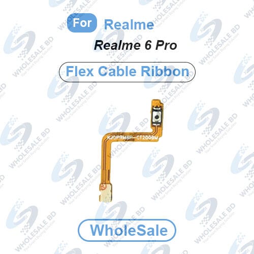 Realme 6 Pro Power On/Off Switch Button Side Volume Up Down Buttons Flex Cable Replacement Parts (Wholesale)