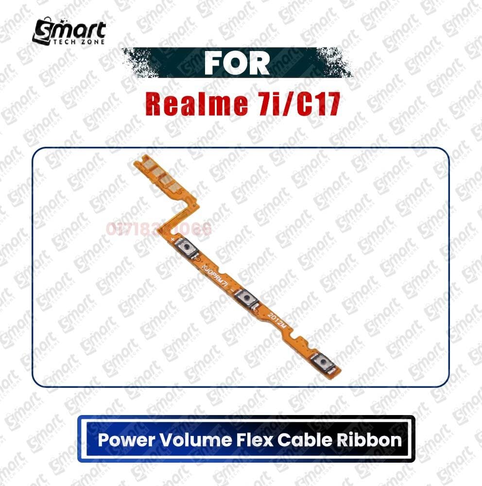 Realme 7i Power On/Off Switch Button Side Volume Up Down Buttons Flex Cable Replacement Parts (Wholesale)
