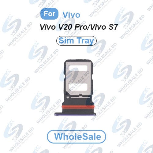 Vivo V20 Pro/Vivo S7 SIM Tray Replacement Slot Holder Tray Holder Card Compatible Sim Tray Repair Parts (Wholesale)
