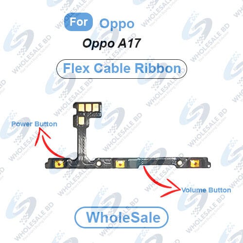 Oppo A17 Power On/Off Switch Button Side Volume Up Down Buttons Flex Cable Replacement Parts (Wholesale)
