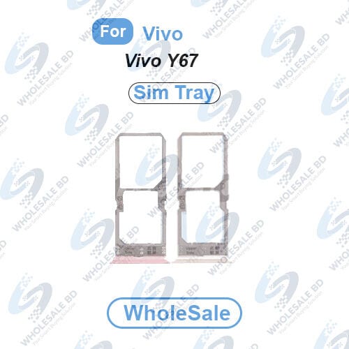 Vivo Y67 SIM Tray Replacement Slot Holder Sim Slot /SD Card Tray /Holder Card compatible with Sim Ejector Pin Replacement Parts (Wholesale)