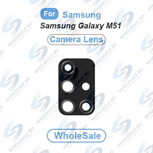 Samsung Galaxy M51 Camera Main Glass Lens Replacement Parts (Not Tempered Camera Glass Protector) (Wholesale)