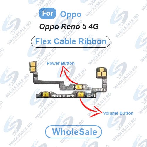 Oppo Reno 5 4G Power On/Off Switch Button Side Volume Up Down Buttons Flex Cable Replacement Parts (Wholesale)