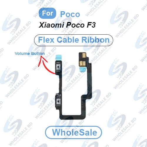 Xiaomi Poco F3 Button Side Volume Up Down Buttons Flex Cable Replacement Parts (Wholesale)