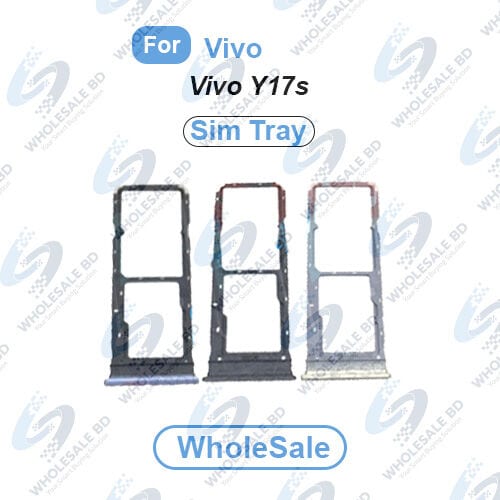 Vivo Y17s SIM Tray Replacement Slot Holder Sim Slot /SD Card Tray /Holder Card compatible with Sim Ejector Pin Replacement Parts (Wholesale)