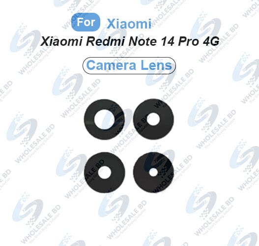 Xiaomi Redmi Note 14 PRO 4G (24116RACCG) Main Camera Glass Lens Ring Replacement Part (Not Tempered Camera Glass Protector)