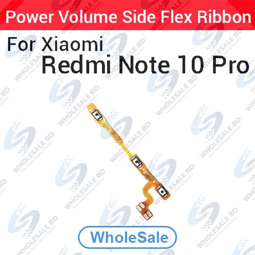 Xiaomi Redmi Note 10 Pro Power On/Off Switch Button Side Volume Up Down Buttons Flex Cable Replacement Parts (Wholesale)