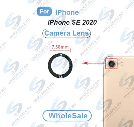 Camera Main Glass Lens for Apple IPhone SE 2020 Replacement Part (Not Tempered Camera Glass Protector) (Wholesale)