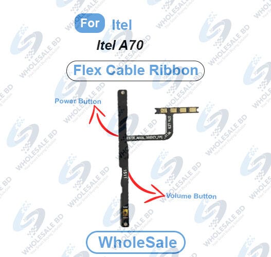 Itel A70 Power On/Off Switch Button Side Volume Up Down Buttons Flex Cable Replacement Parts (Wholesale)