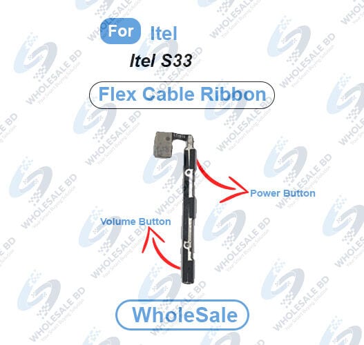 Itel S33 Power On/Off Switch Button Side Volume Up Down Buttons Flex Cable Replacement Parts (Wholesale)