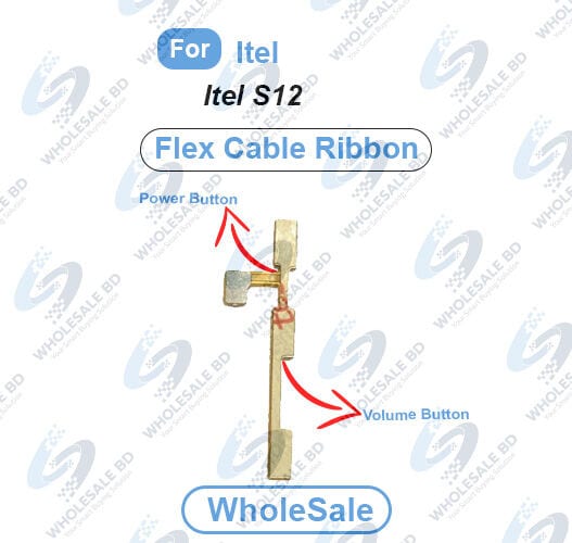 Itel S12 Power On/Off Switch Button Side Volume Up Down Buttons Flex Cable Replacement Parts (Wholesale)