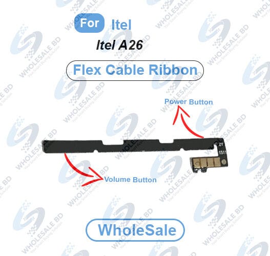Itel A26 Power On/Off Switch Button Side Volume Up Down Buttons Flex Cable Replacement Parts (Wholesale)