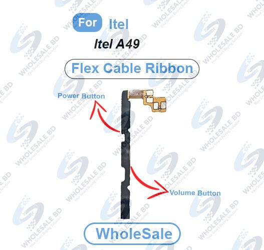 Itel A49 Power On/Off Switch Button Side Volume Up Down Buttons Flex Cable Replacement Parts (Wholesale)