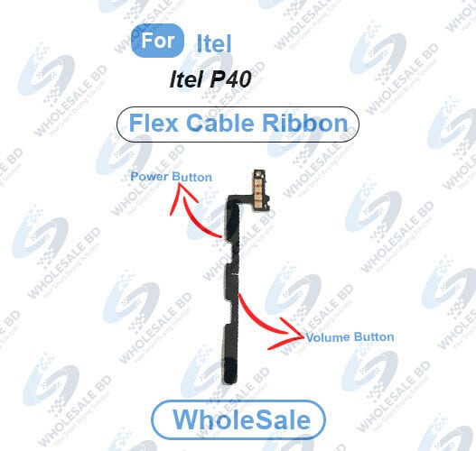 Itel P40 Power On/Off Switch Button Side Volume Up Down Buttons Flex Cable Replacement Parts (Wholesale)