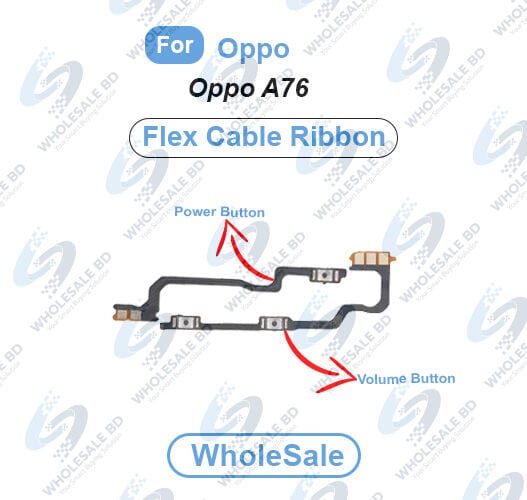 Oppo A76 Power On/Off Switch Button Side Volume Up Down Buttons Flex Cable Replacement Parts (Wholesale)