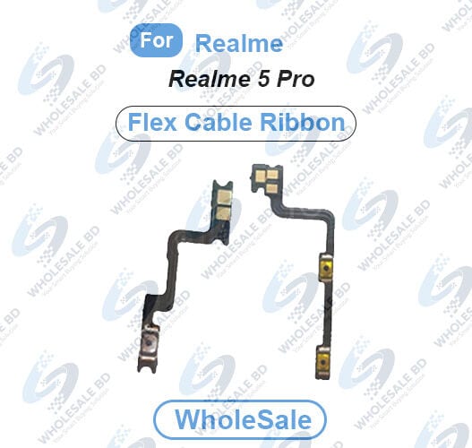 Realme 5 Pro Power On/Off Switch Button Side Volume Up Down Buttons Flex Cable Replacement Parts (Wholesale)
