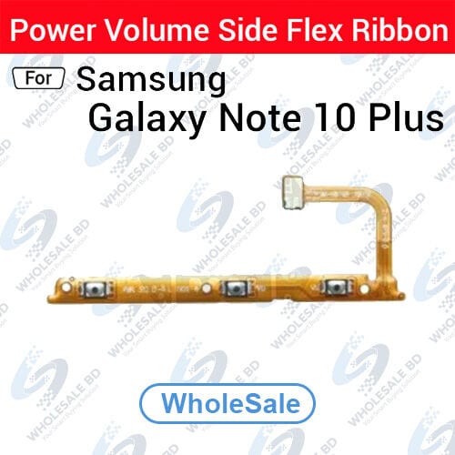 Samsung Galaxy Note 10 Plus Power On/Off Switch Button Side Volume Up Down Buttons Flex Cable Replacement Parts (Wholesale)
