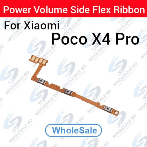 Xiaomi Poco X4 Pro Power On/Off Switch Button Side Volume Up Down Buttons Flex Cable Replacement Parts (Wholesale)